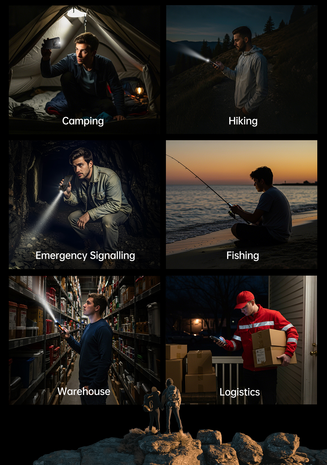 RugOne Xever 7 Rugged Smartphone Taschenlampe