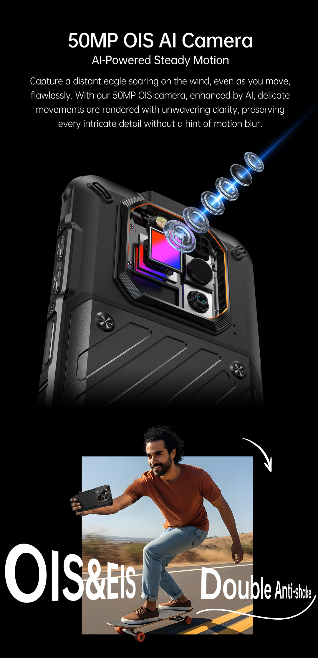 RugOne Xever 7 Rugged Smartphone 50 MP OIS Kamera