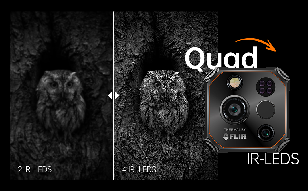 RugOne Xever 7 Rugged Smartphone Quad-IR-LEDs
