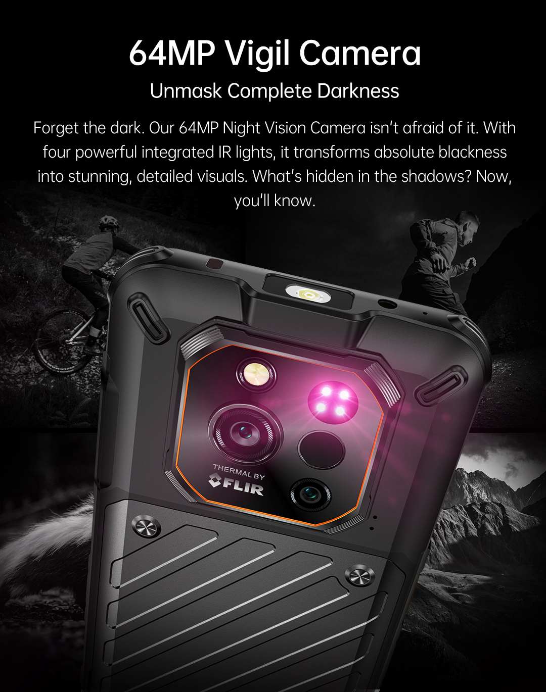 RugOne Xever 7 Rugged Smartphone 64 MP Vigil Kamera