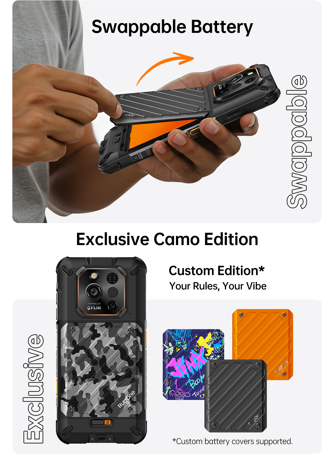 RugOne Xever 7 Rugged Smartphone exklusive Camo-Edition