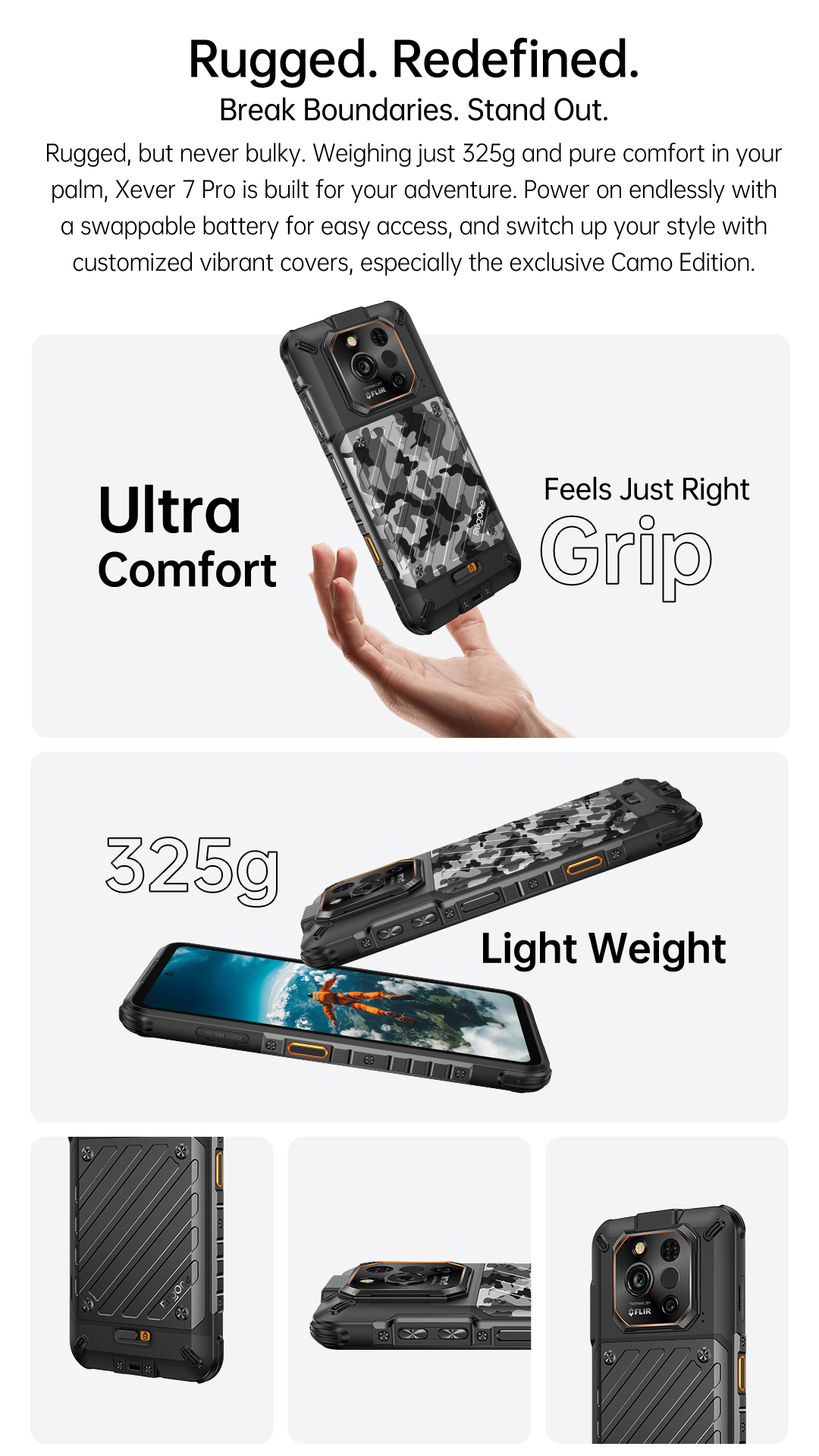 RugOne Xever 7 Rugged Smartphone ultraleicht und komfortabel