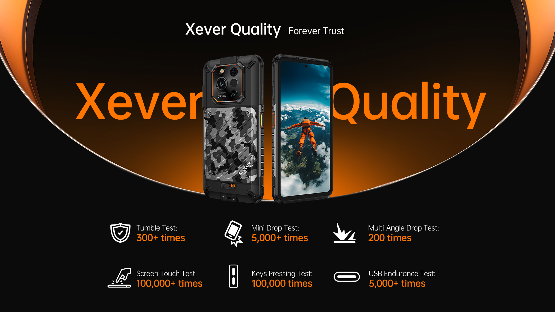 RugOne Xever 7 Pro Rugged Smartphone Robustheit