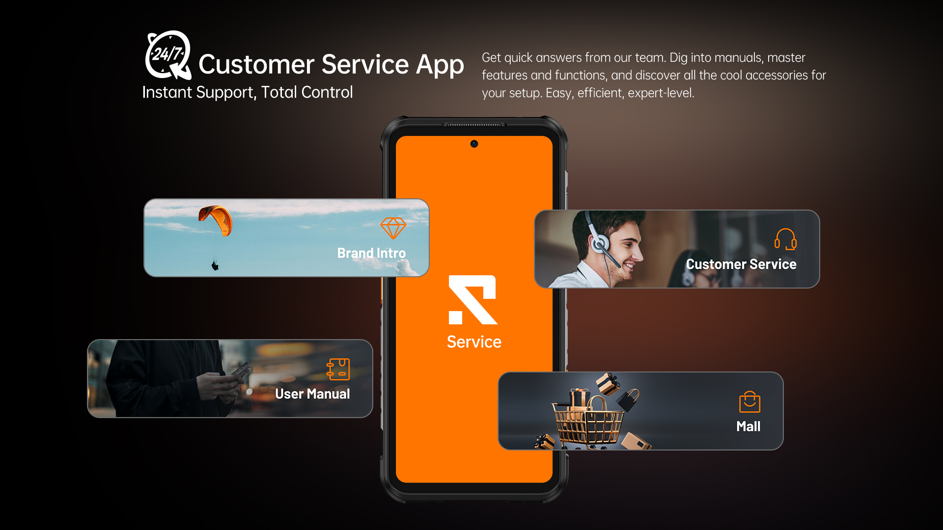 RugOne Xever 7 Pro Rugged Smartphone Kundenservice-App