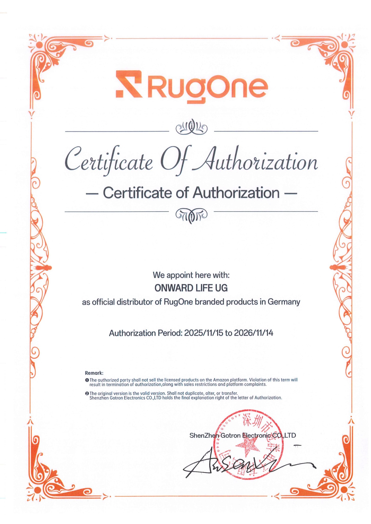 Partnership with RugOne in Germany