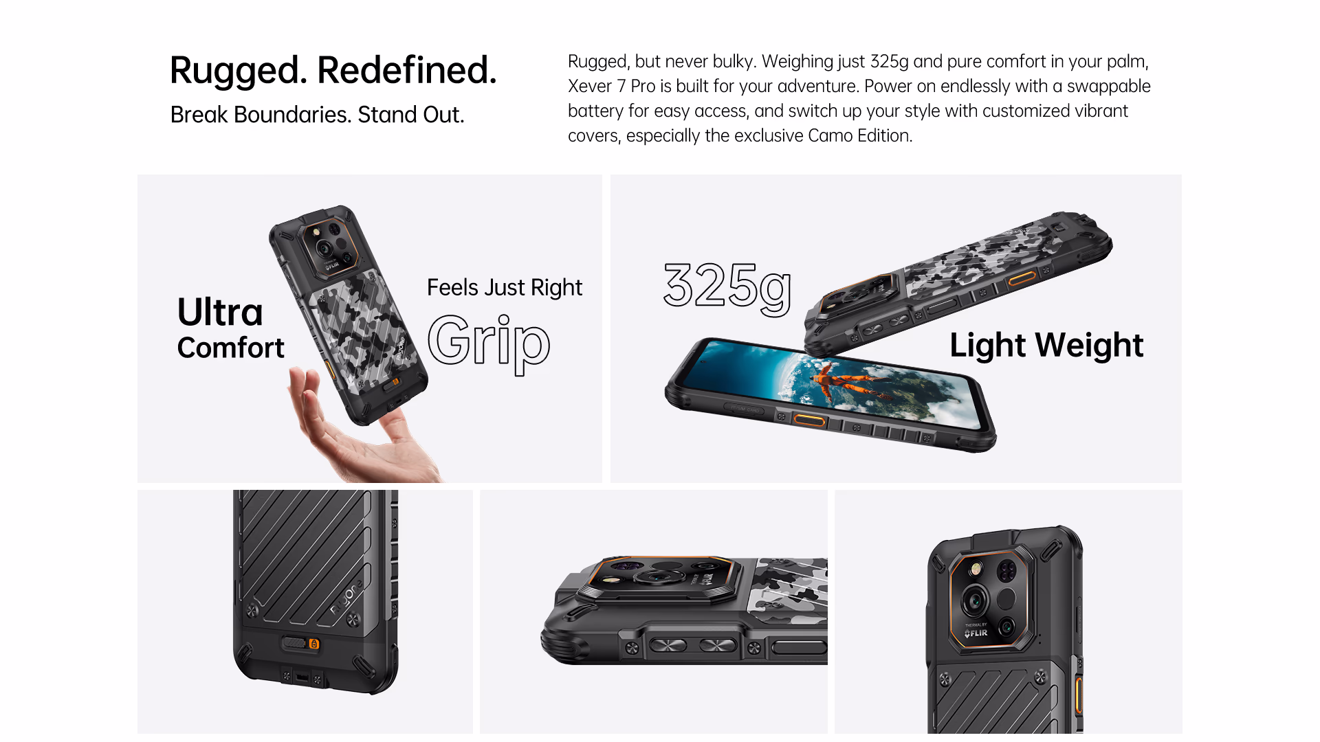 RugOne Xever 7 Pro Rugged Smartphone Ultra Comfort Light Weight