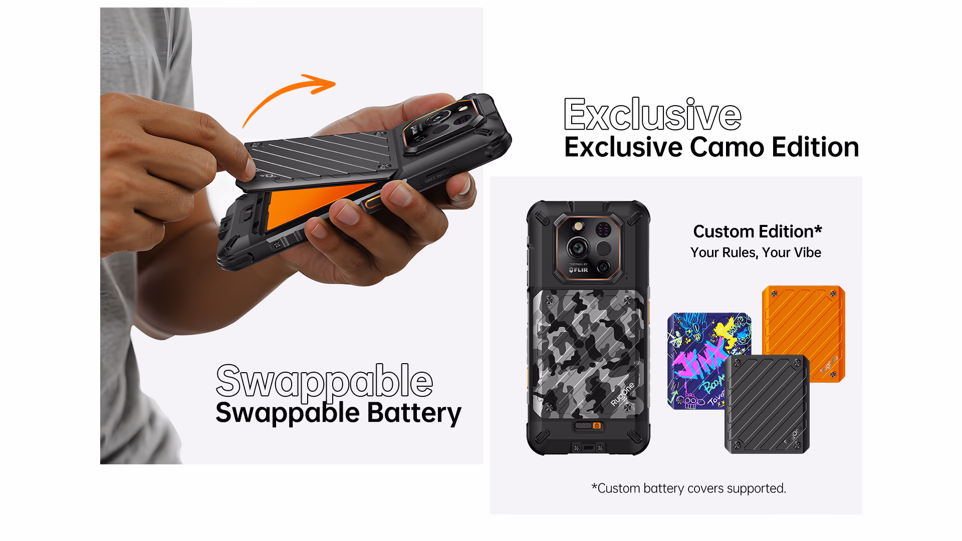 RugOne Xever 7 Pro Rugged Smartphone Exclusive Camo Edition