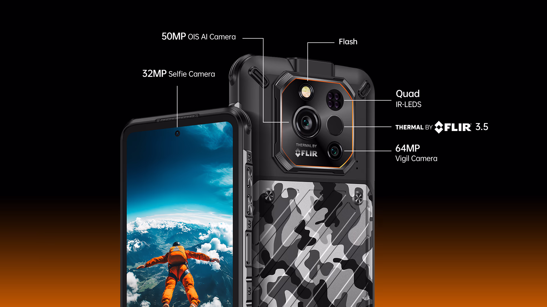 RugOne Xever 7 Pro Rugged Smartphone Camera Features