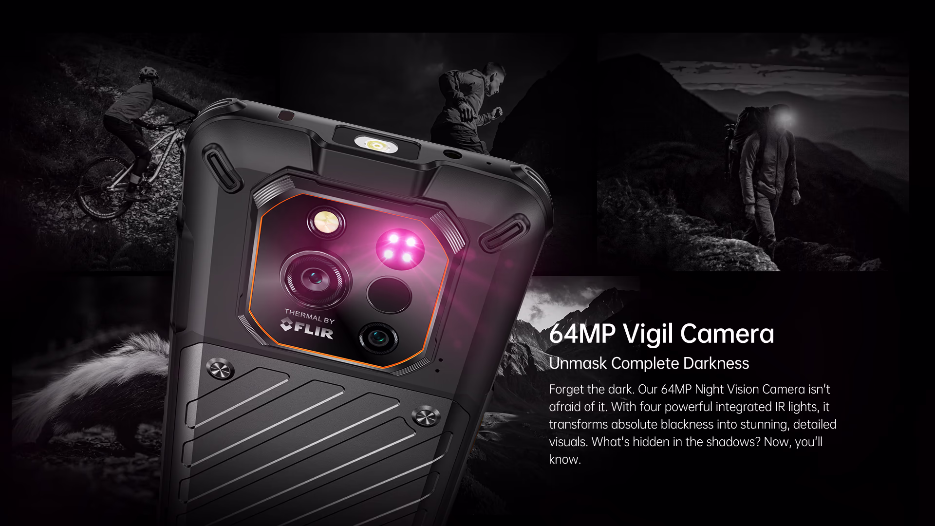 RugOne Xever 7 Pro Rugged Smartphone 64MP Vigil Camera