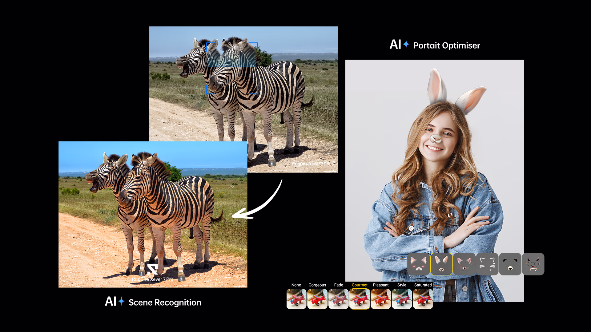 RugOne Xever 7 Pro Rugged Smartphone AI Portrait Optimiser