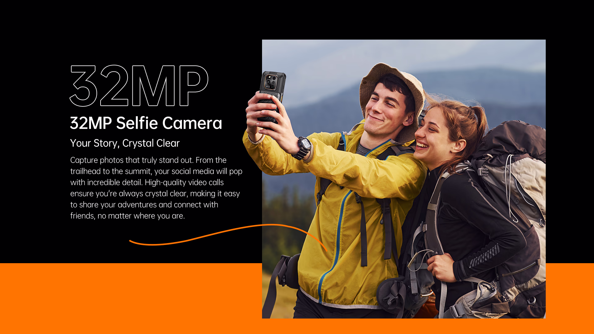 RugOne Xever 7 Pro Rugged Smartphone 32MP Selfie Camera