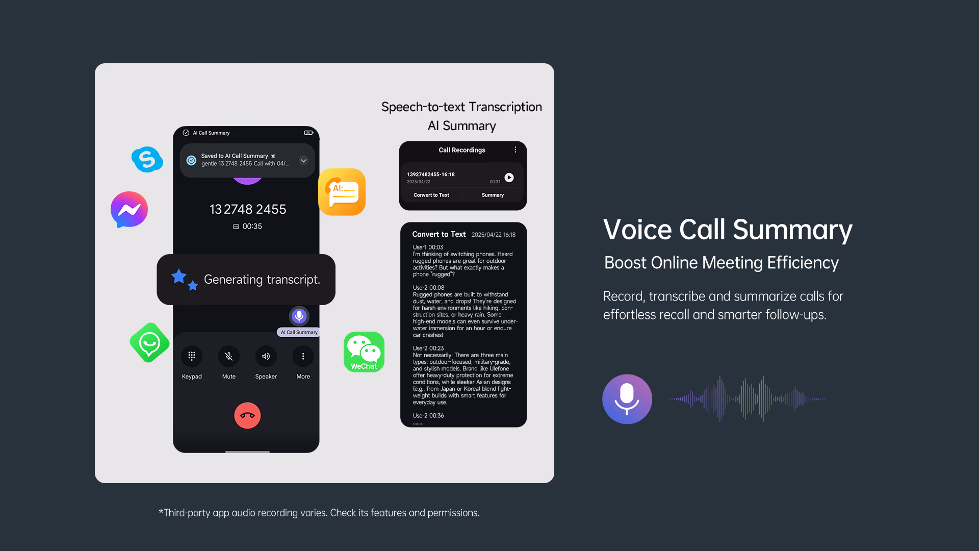 RugOne Xever 7 Pro Rugged Smartphone Voice Call Summary