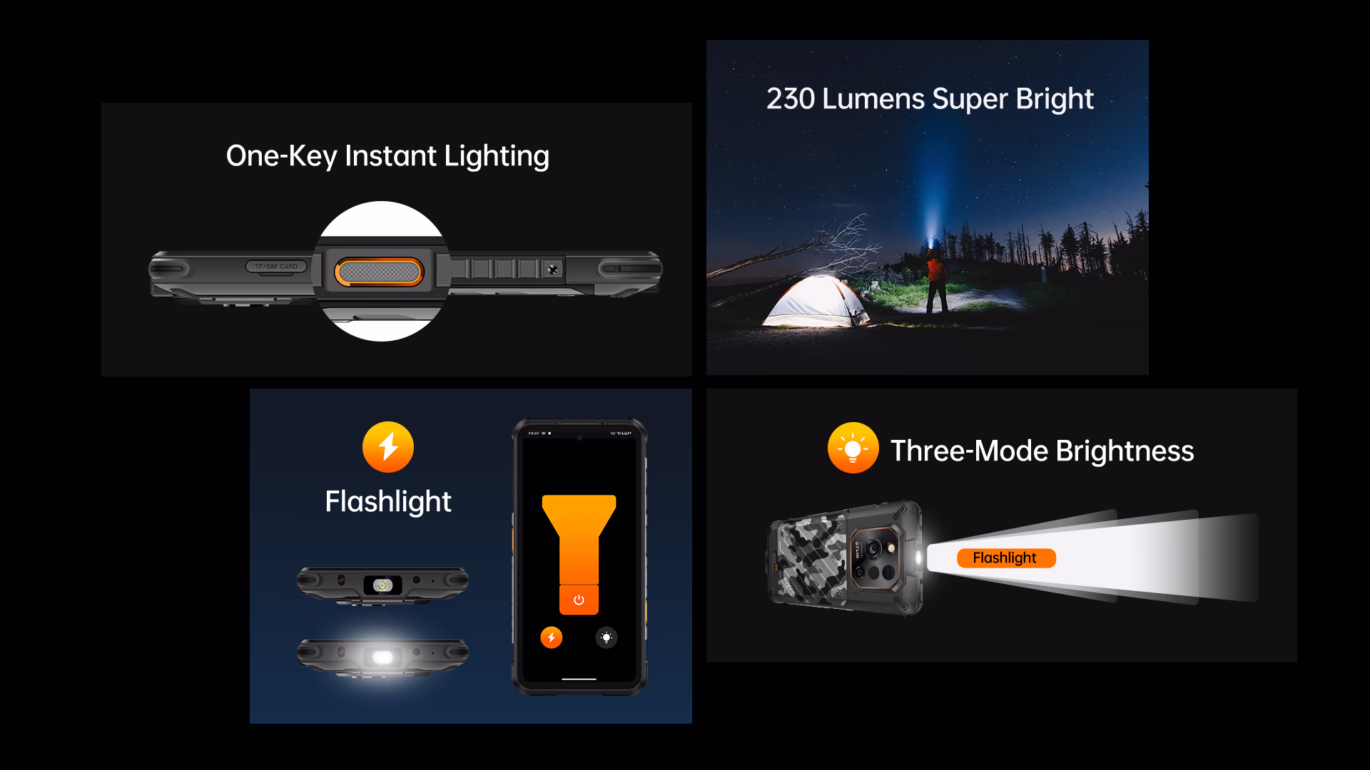 RugOne Xever 7 Pro Rugged Smartphone Torch Features