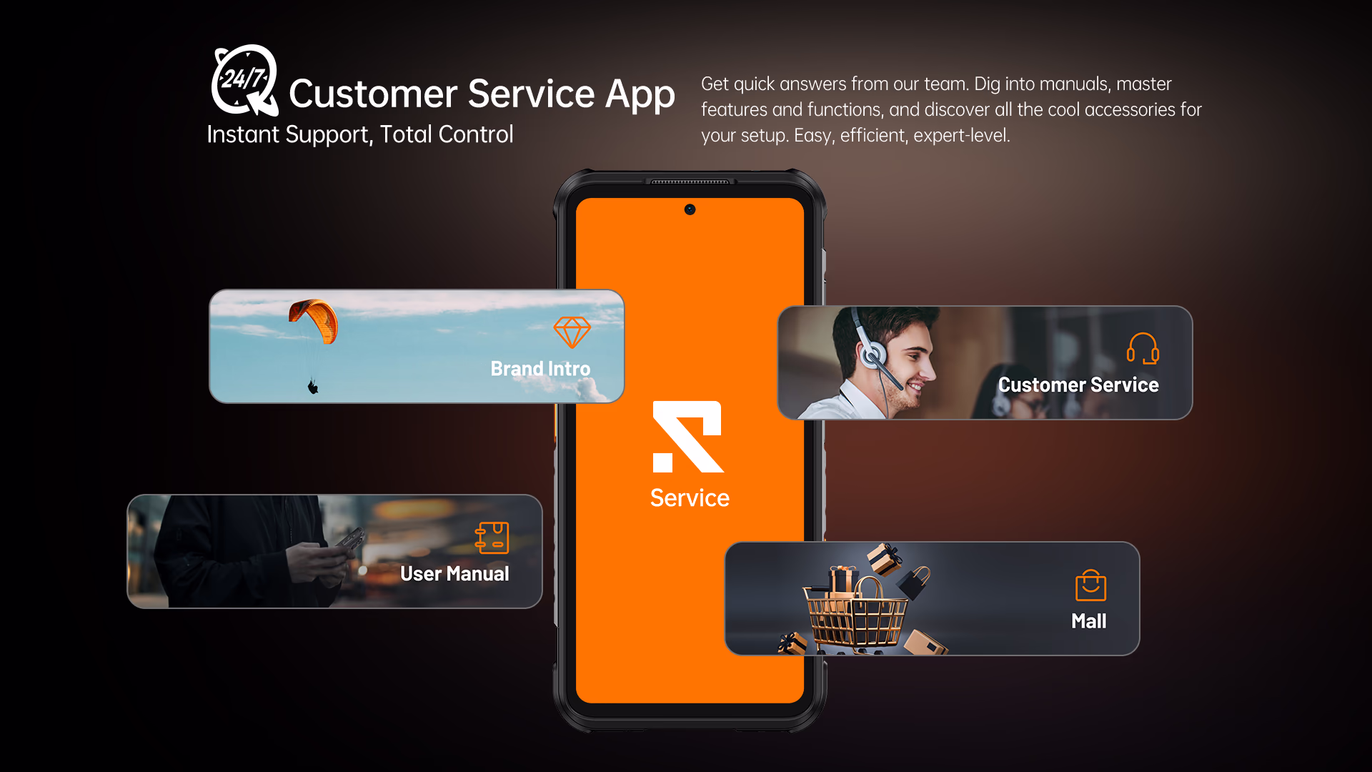 RugOne Xever 7 Pro Rugged Smartphone Customer Service App