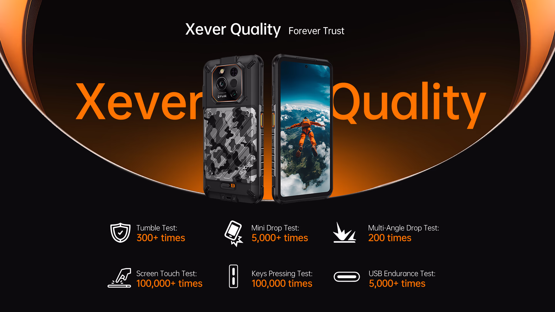 RugOne Xever 7 Pro Rugged Smartphone Durability