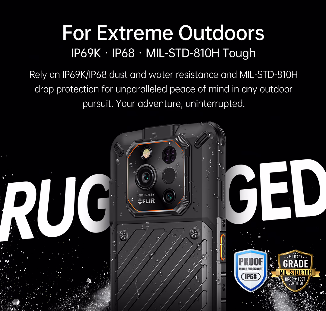 RugOne Xever 7 Pro Rugged Smartphone Durability IP69K IP68