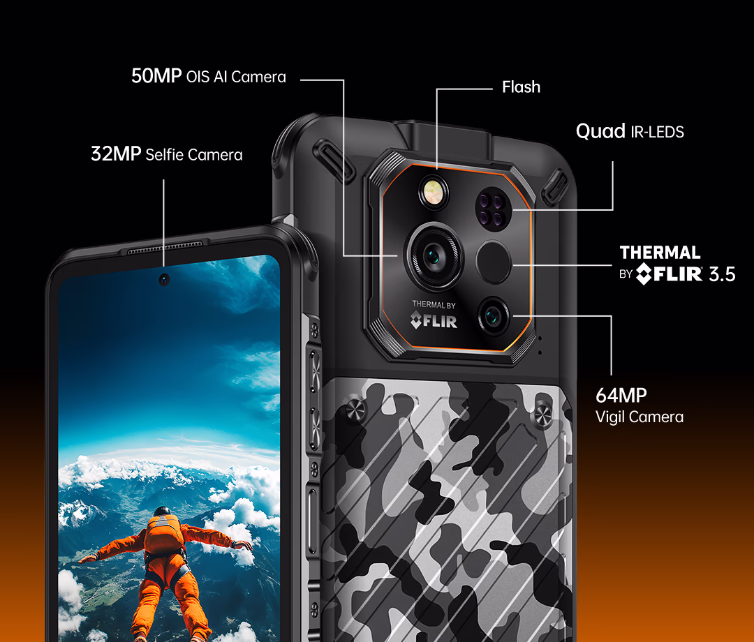 RugOne Xever 7 Pro Rugged Smartphone Camera Features