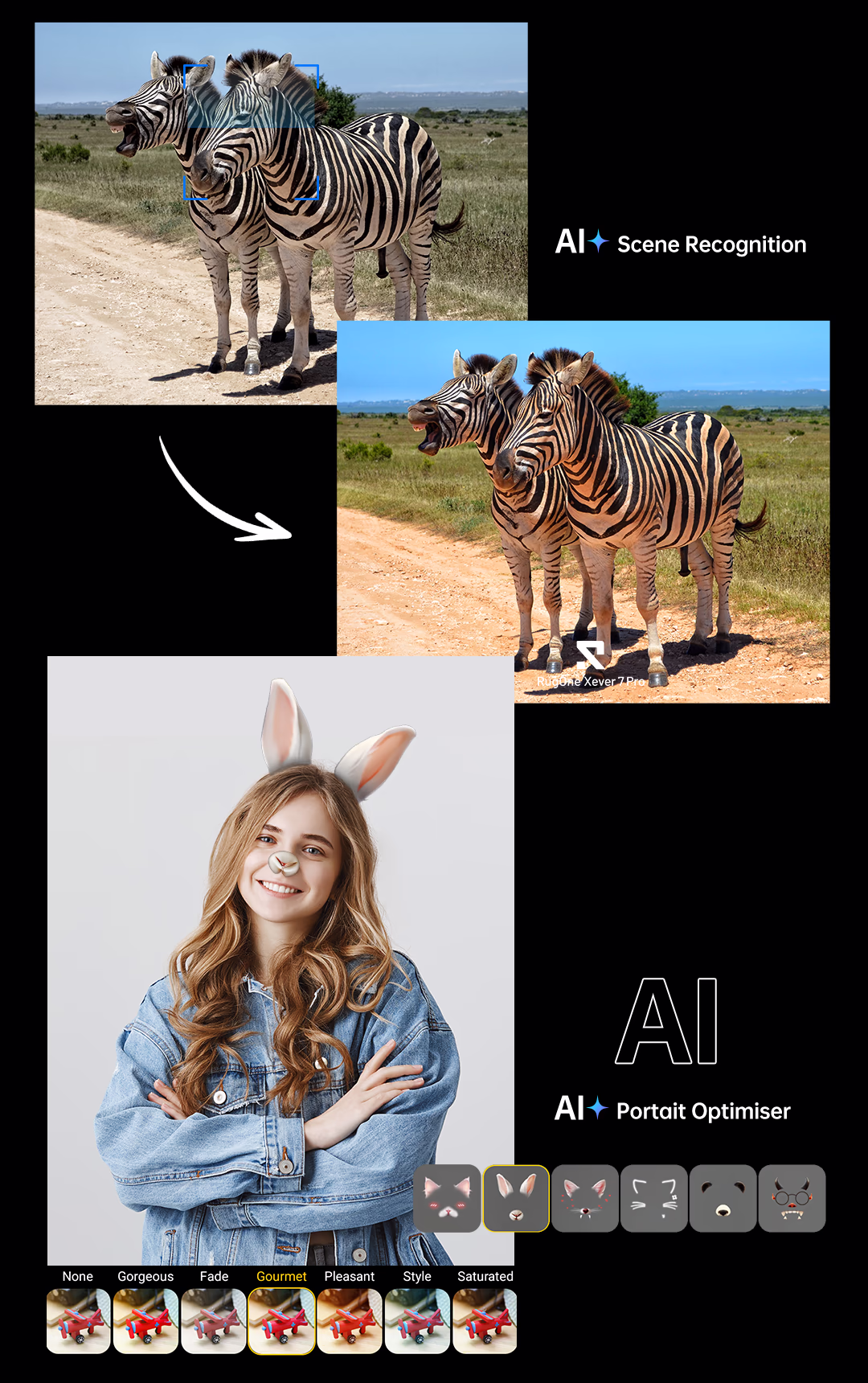 RugOne Xever 7 Pro Rugged Smartphone AI Portrait Optimiser