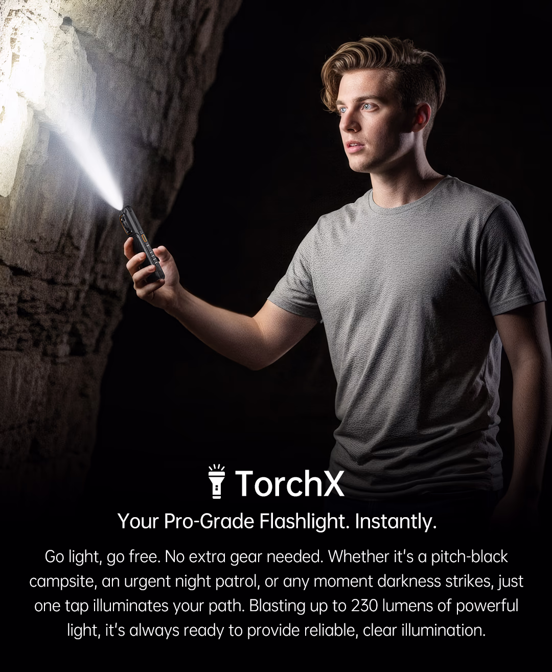 RugOne Xever 7 Pro Rugged Smartphone TorchX